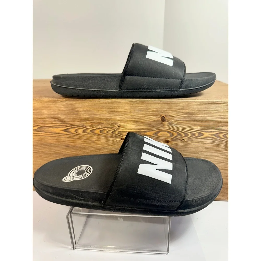 Nike Offcourt Slide Sandals Black White Logo Revive Foam Y2K Athleisure Mens 8